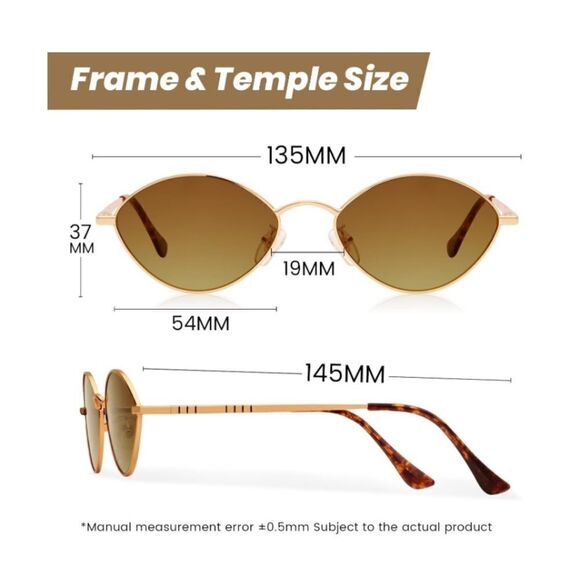Elegant Gold Sunglasses with Chain